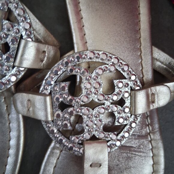Tory Burch Golden Sandals - Picture 3 of 6